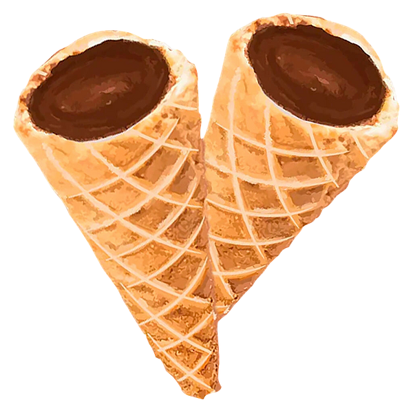 A-HA! - Caramel Chocolate Live Rosin Waffle Cones