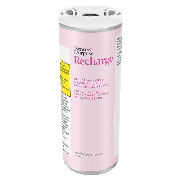 Sense & Purpose - Recharge Orange Pineapple Passionfruit Sparkling Water Juice
