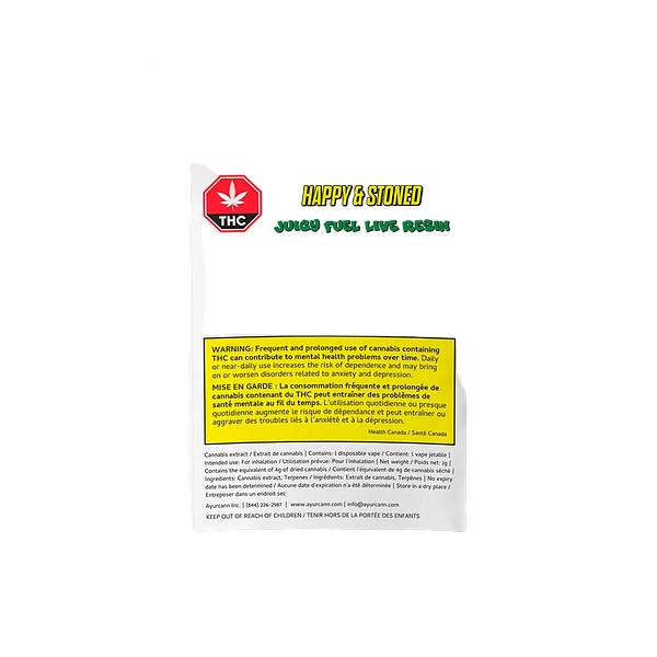 Happy & Stoned - Juicy Fuel Live Resin Disposable Vape