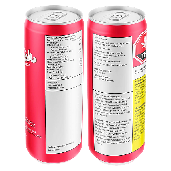 Sheesh Hash Sodas - Banjo Berry Live Rosin Strawberry Lemonade