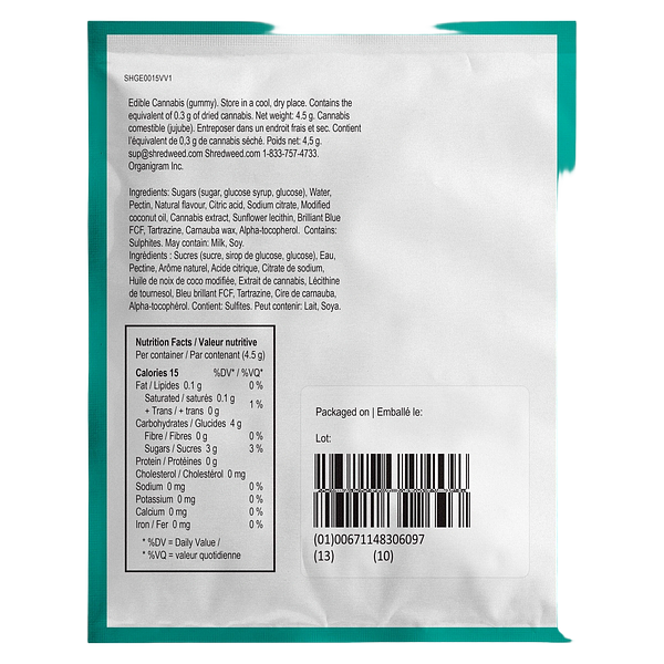 SHRED'EMS - Shark Attack Max10 Gummie