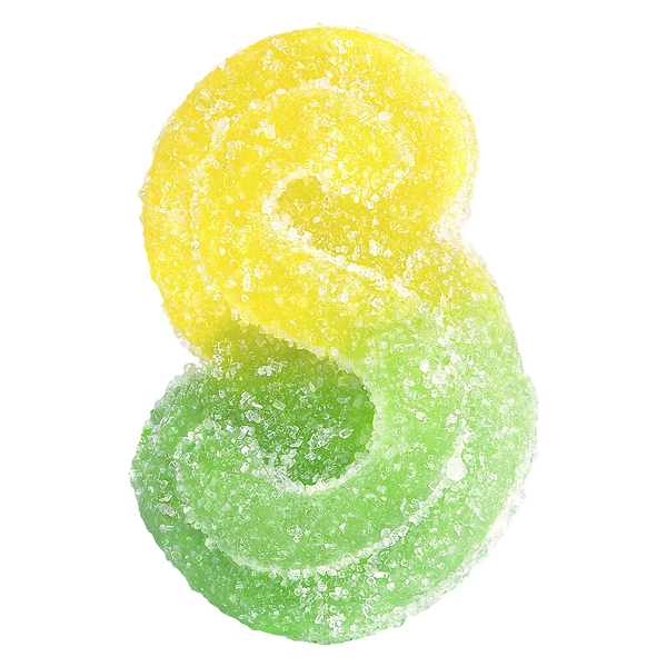 SOURZ by Spinach - Fully Blasted Mango Lime 1:1 CBC THC Gummies