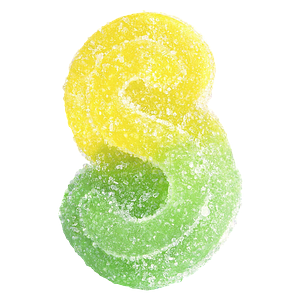 SOURZ by Spinach - Fully Blasted Mango Lime 1:1 CBC THC Gummies