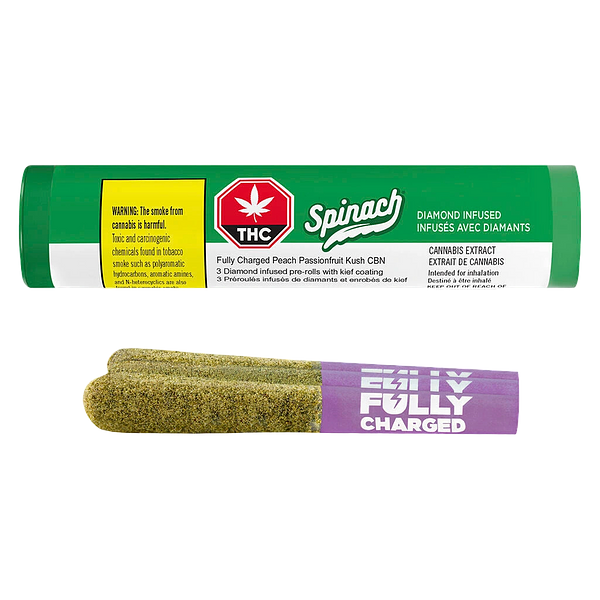 Spinach - Fully Charged Peach Passionfruit Kush CBN Infused Pre-Roll
