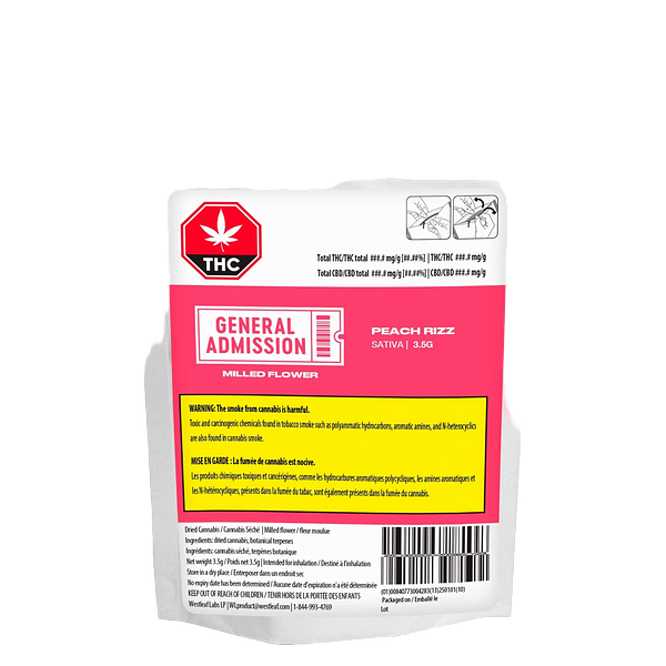 General Admission - Peach Rizz Milled Flower