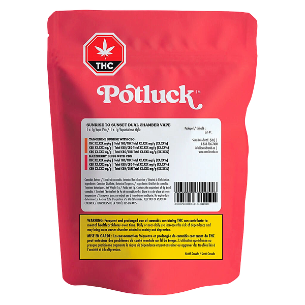 Potluck - Sunrise To Sunset Dual Chamber Vape