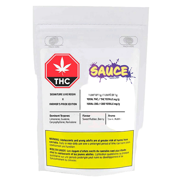 Sauce Rosin Labs - Signature Live Rosin Farmer's Pride Edition