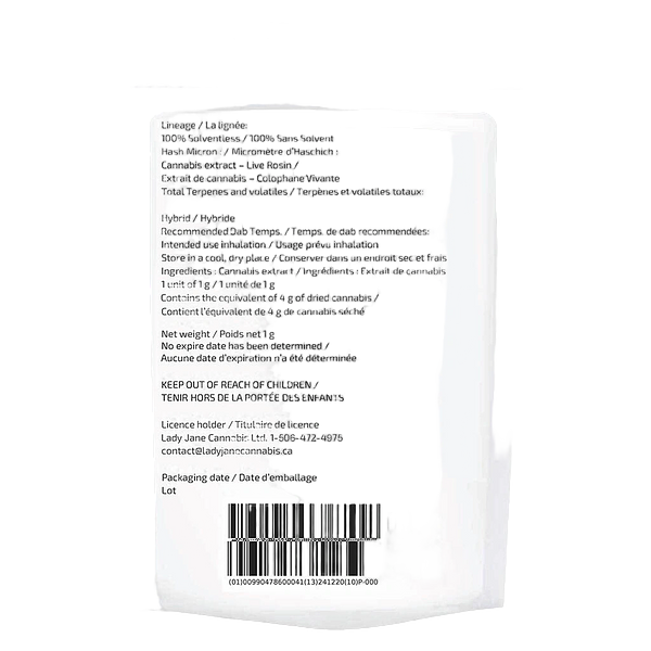 Sauce Rosin Labs - Live Rosin Seasonal Gas Pack