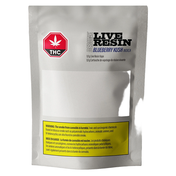 DEBUNK - Blueberry Kush Live Resin 510 Thread Cartridge