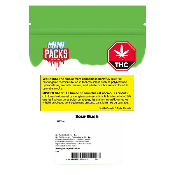 Mini Packs - Sour Gush Disposable Vape