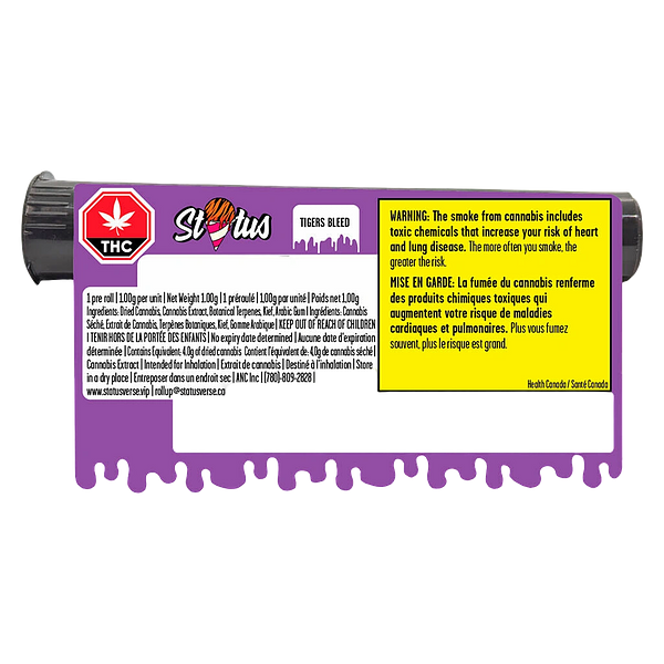 Status - Tigers Bleed Liquid Diamond Infused Kief Coated Blunt