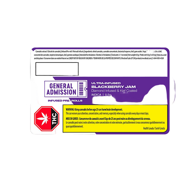 General Admission - Blackberry Jam Diamond Infused Pre-Roll