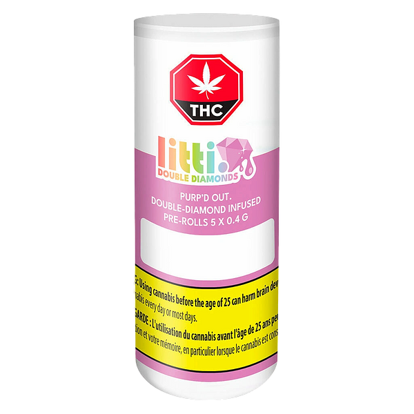 LITTI. - Purp'd Out Double Diamond Infused Pre-Roll
