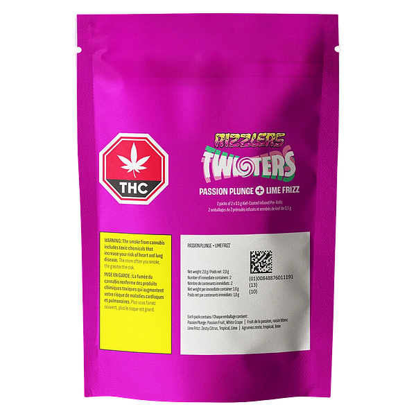 RIZZLERS - Twisters - Passion Plunge & Lime Frizz Razz Infused Pre-Roll