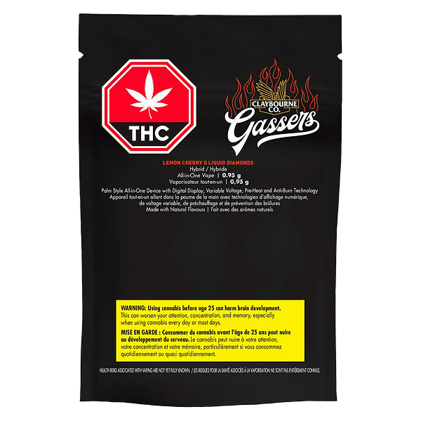 Claybourne - Gassers Lemon Cherry G Liquid Diamonds AIO