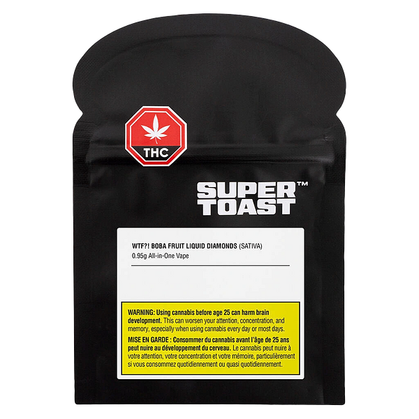 Super Toast - WTF?! Boba Fruit Liquid Diamonds Disposable Vape