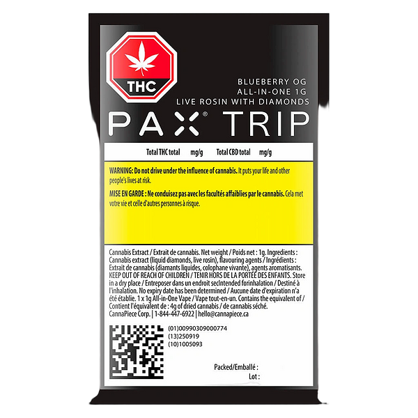 PAX - Blueberry OG Disposable Pen