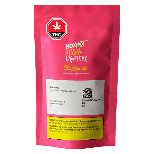 BOXHOT Highlighters - Pink Lemonade Disposable Vape
