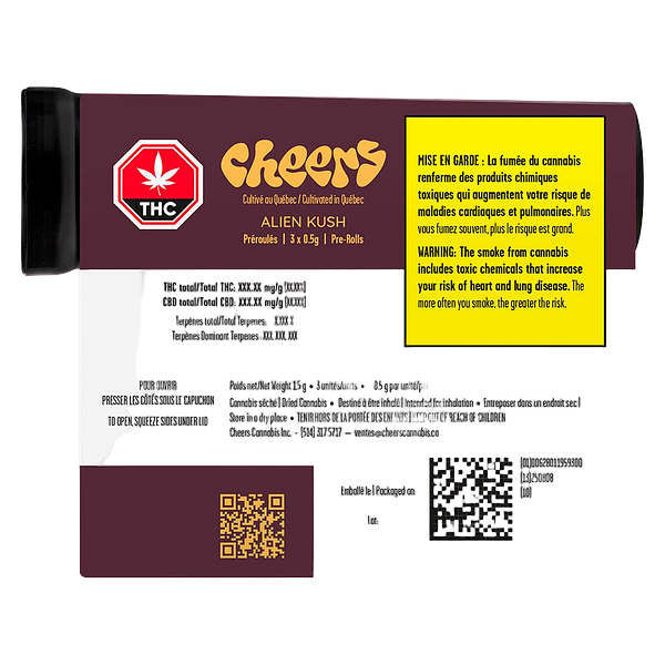 Cheers Cannabis - Alien Kush Pre-Roll