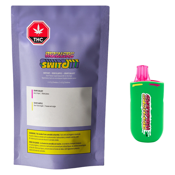 RIZZLERS - Switchit - Sour Slapple + Grape Galaxy AIO Vape