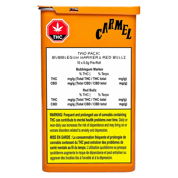 Carmel - Two Pack: Bubblegum Marker & Red Bullz Pre-Roll