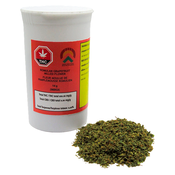Green Mountain Cannabis - Romulan Grapefruit Milled Flower