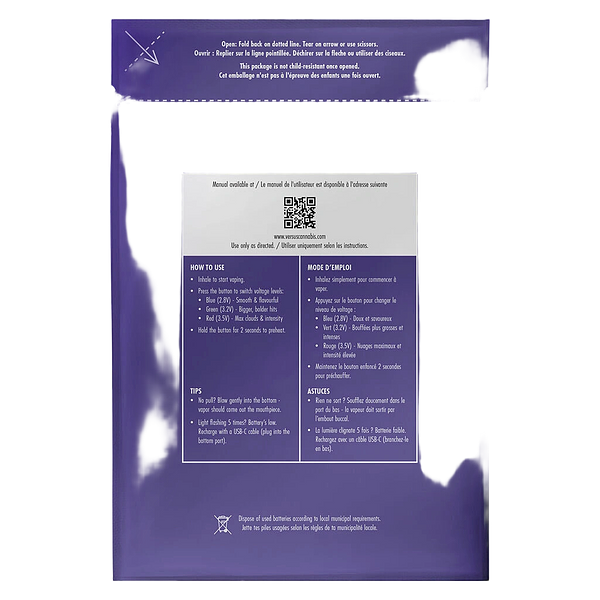 Versus - Versus Blackberry 'n' Cream Liquid Diamond Disposable Vape