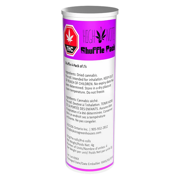 High Note - Shuffle 4-pack Of J's