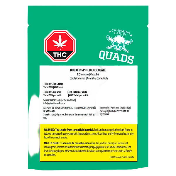 Cannabis Cartel Quads - Dubai Chocolate Infused