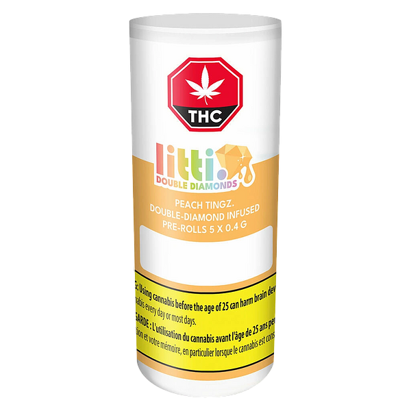 LITTI. - Peach Tingz Double Diamond Infused Pre-Roll