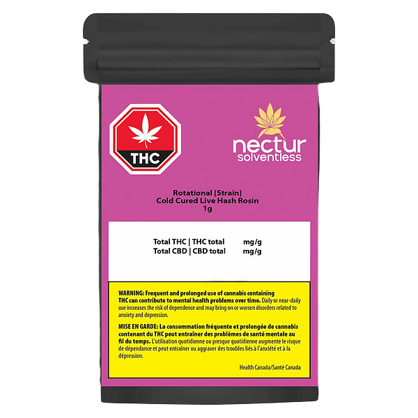 Nectur Solventless - Solventless Rotating Cold Cured Live Hash Rosin