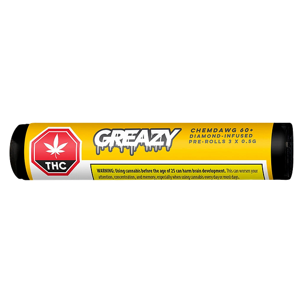 GREAZY - Chemdawg 60+ Double Infused Pre-Roll