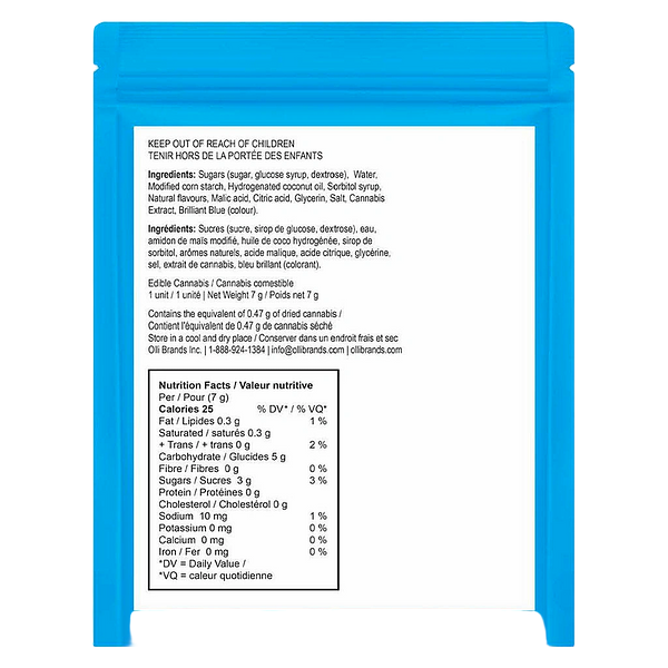 Olli Trippers - Blue Razz 30:10 CBG/THC