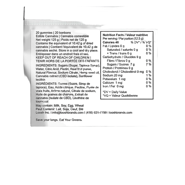 Eat Your Greens. - Peaches & Cream CBD100 Soft Chews