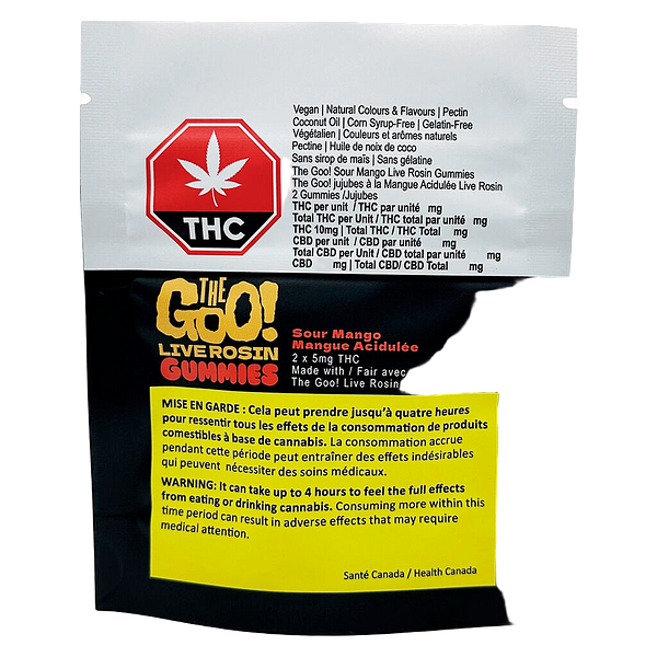 The Goo! - Sour Mango Live Rosin Gummies
