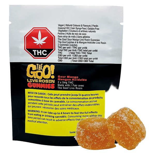 The Goo! - Sour Mango Live Rosin Gummies