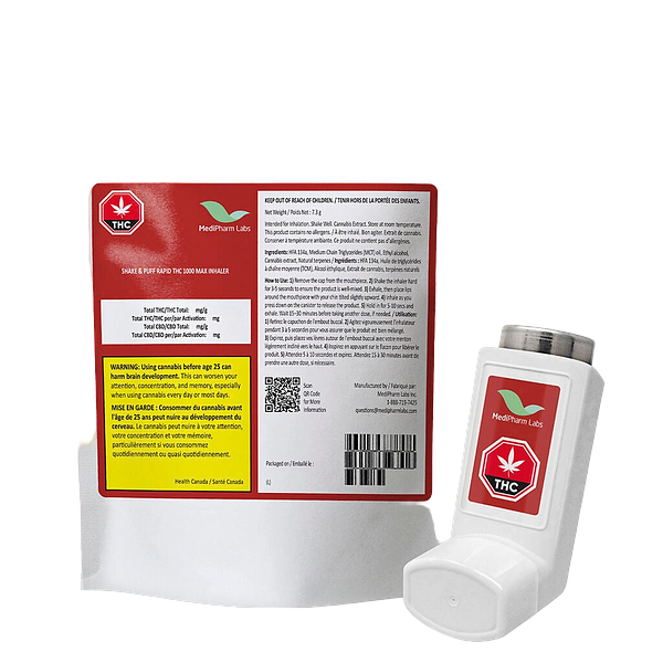 MediPharm Labs - Shake & Puff THC 1000 MAX Inhaler