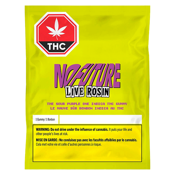 No Future - The Sour Purple One - Live Rosin Indica THC Gummy
