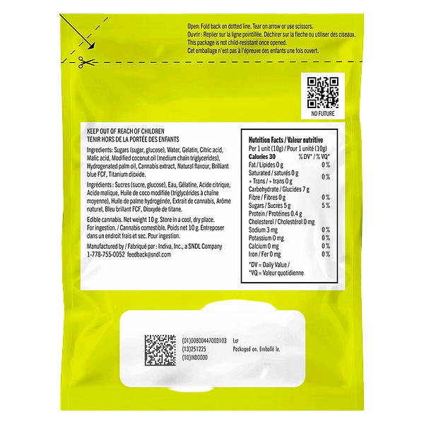 No Future - The Sour Blue One - Live Rosin Sativa THC Gummy