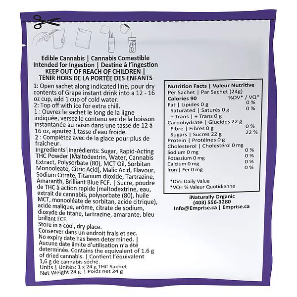 Emprise Rapid THirstC - Grape 10 Thc Instant Drink image 3