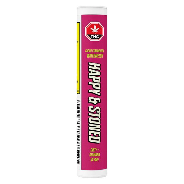 Happy & Stoned - Super Strawberry Watermelon Disty+diamond 510 Thread Cartridge image 2