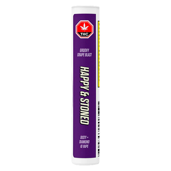 Happy & Stoned - Groovy Grape Blast Disty + Diamond Vape 510 Thread Cartridge