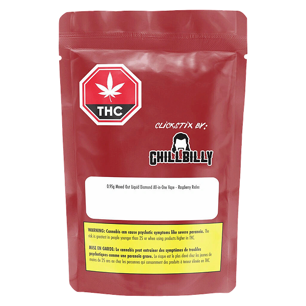 ClickStix by Chillbilly - Maxed Out Liquid Diamond All-in-One Vape - Raspberry Rodeo