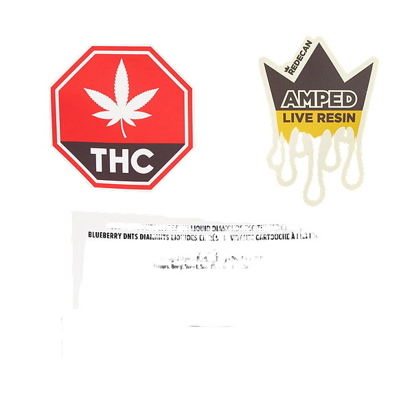 Redecan - Amped Live Resin Blueberry DNTS 510 Thread Cartridge