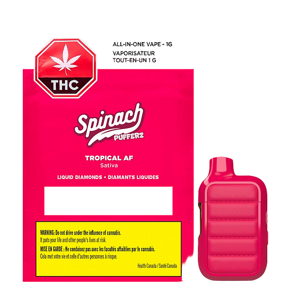 Spinach - Pufferz - Tropical AF All-in-One Liquid Diamonds Vape