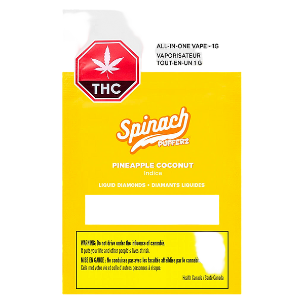 Spinach - Pufferz - Pineapple Coconut All-in-One Liquid Diamonds Vape