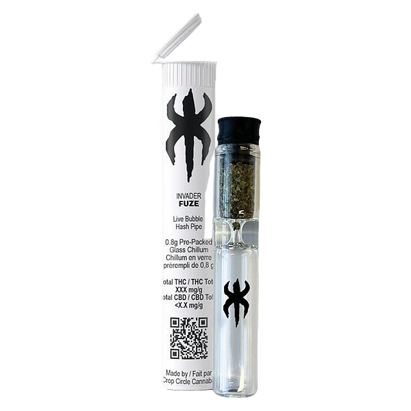 INVADER - Fuze - Live Bubble Hash Pipe Infused Pre-Roll