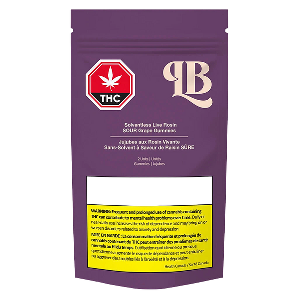 La Boca - Solventless Live Rosin Sour Grape Gummies