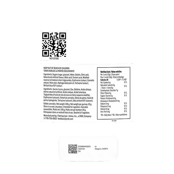 No Future - 10X The Madness: The Red One Indica THC Gummies