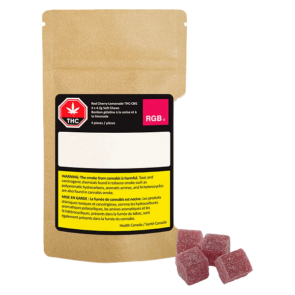 Rgb - RED - Cherry Lemonade Hash Rosin THC CBG Gummies